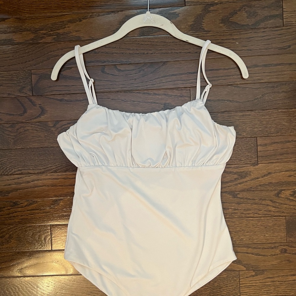 Princess Polly White Ruched Bodysuit
